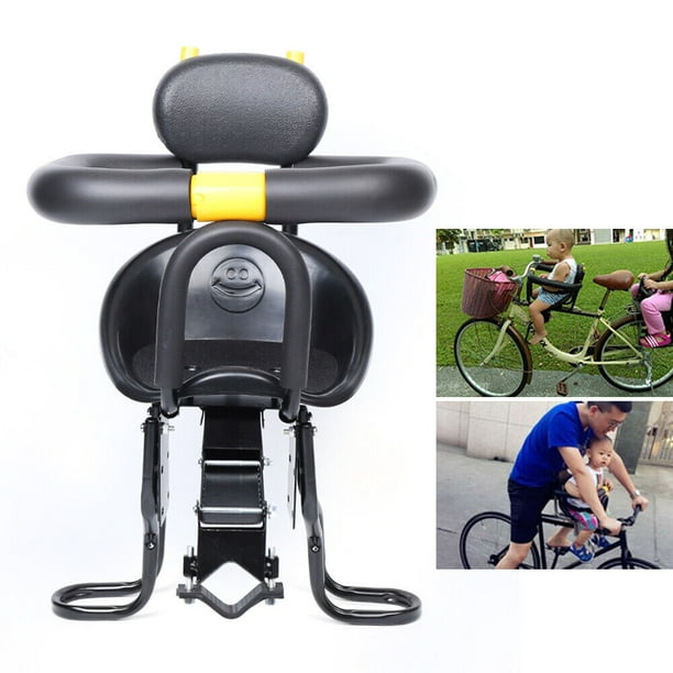 CNCEST Child Safety Seat FrontMounted Black Bicycle Baby Bike Child