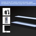 thumbnail image 5 of Ageszoe Wine shelf with Adjustable LED Color Lighting,2-Tier 40"Liquor Bottle Display Shelf for Livingroom, 5 of 8