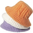 thumbnail image 2 of CoCopeaunts Women Soft Knit Bucket Hat Solid Color Bucket Hat Autumn Winter Knit Beanie Fisherman hat, 2 of 2
