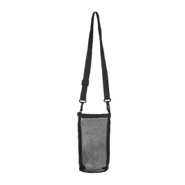 Bolsa portadora de botella de agua, soporte para botella de agua para caminar, uso diario, acampar negro