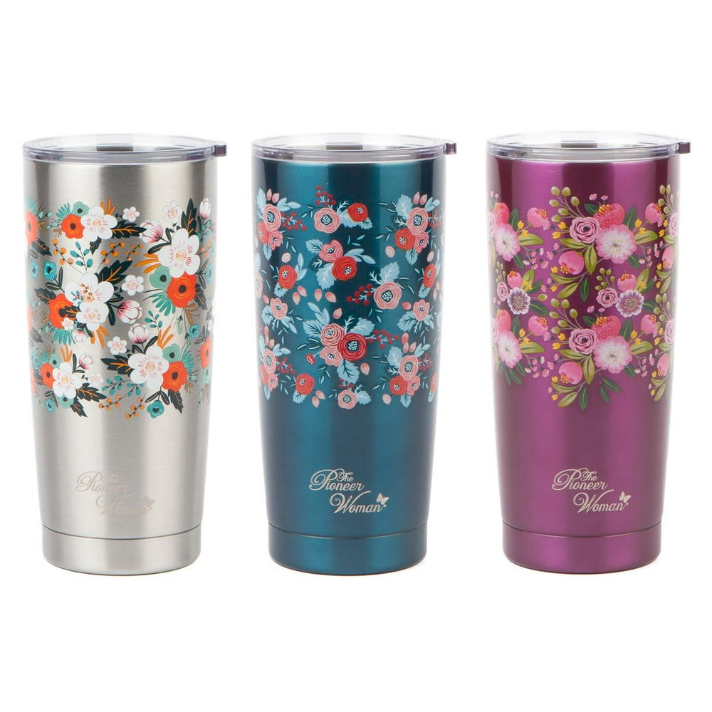 The Pioneer Woman Double Wall Insulated Stainless Steel Tumbler 20oz