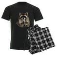 thumbnail image 6 of CafePress - Cute Humorous Watercolor Raccoon Blowing A Kiss Pa - Men's Dark Loose Fit Cotton Pajama Set, 6 of 7