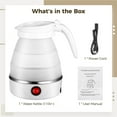 thumbnail image 4 of 0.6L Foldable Travel Electric Kettle, 600W 110V Collapsible Electric Kettle, Small Food-Safe Silicone Water Boiler for Making Coffee & Tea , Portable Kettle for Hotels, RV Trips, Camping, 4 of 6