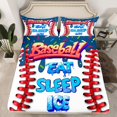 thumbnail image 2 of Feelyou Kawaii Birthday Cake Full Size Sheets, Baseball Sport Gaming Bed Sheets, Blue Eat Sleep Ice Sheet Sets, Ultra Soft Bedroom Decor, 4pcs, 2 of 7