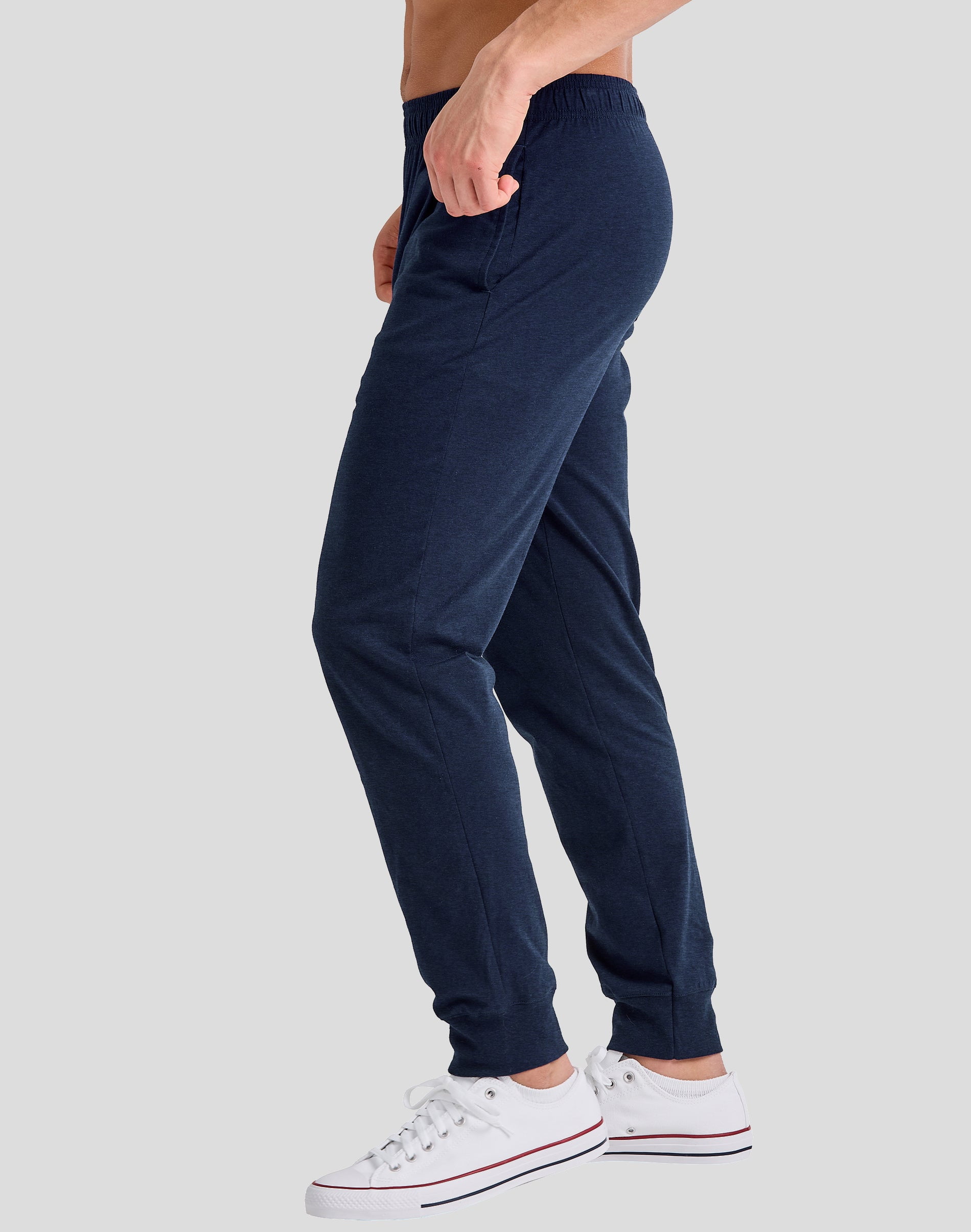 Hanes Originals Joggers Pockets Men's Tri-Blend Lightweight Drawcord Elastic Waistband 30.5" inseam