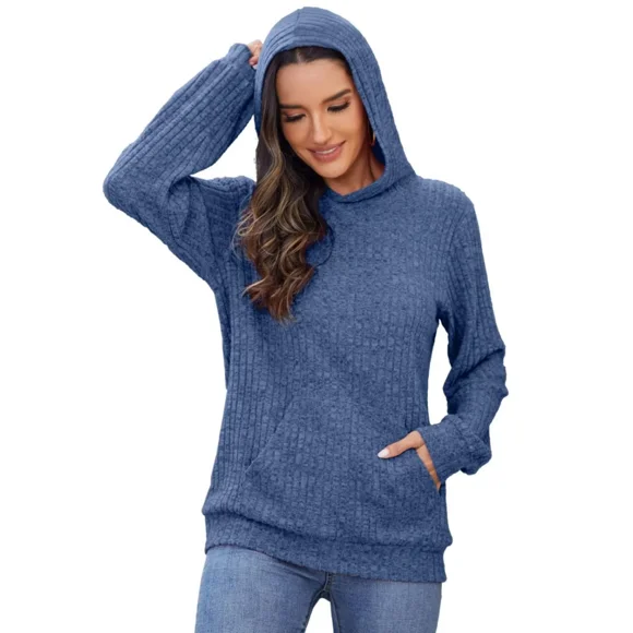 AELand Women's Fashion Hoodies Oversized Pullover Sweatshirts Long Sleeve Loose Fall Sweaters With Kangaroo Pocket, S~XXL
