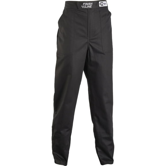 Finish Line One-Layer SFI-1 Premium Racing Suit Pants, Black XL