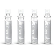 Uberlube Good-to-Go Travel Lube Refills | Latex-Safe Natural Silicone Lube for Sex with Vitamin E | Unscented, Flavorless, Zero Residue, Works Underwater - Four 15ml Refills (60ml Total)