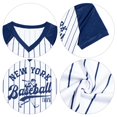 thumbnail image 6 of ALLTB Women Baseball Graphic Shirts Baseball Fan T-Shirts Baseballs Team Tee Game Day Outfits Casual Tops, Blue-White, 6 of 7