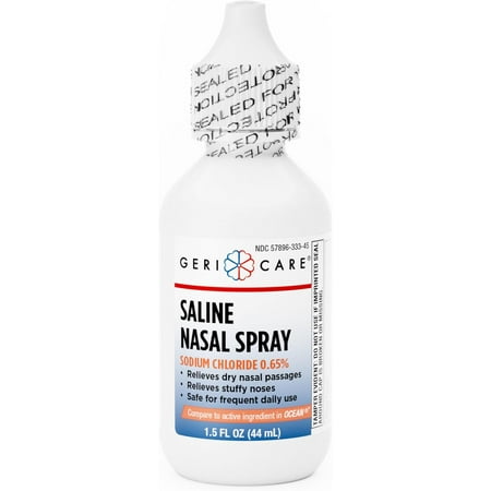 GeriCare Saline Nasal Spray Moisturizer, 1.5 Oz, 6 Pack