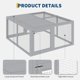 thumbnail image 5 of Yeshouse Gallinero plegable para conejos y gallinas, corral portátil con puertas superiores y laterales, ideal para interior y exterior, no requiere montaje, 5 of 8