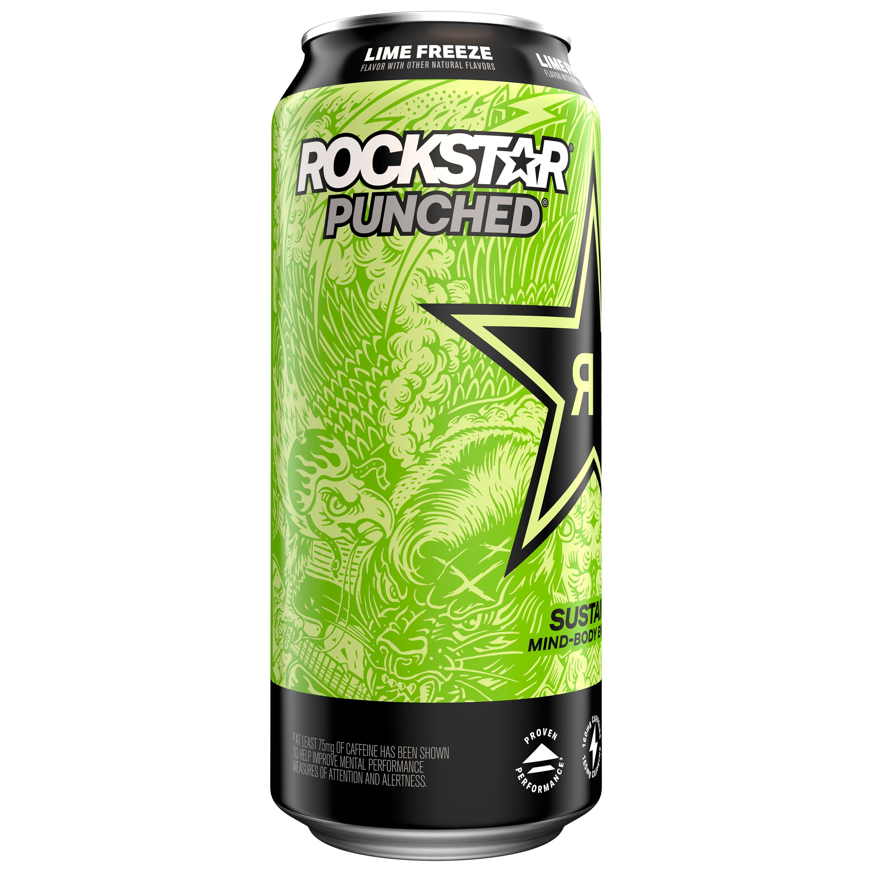 Rockstar Freeze Frozen Lime Energy Drink, 16 fl oz Can