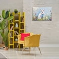 thumbnail image 2 of Stupell Industries Bunny In Spring Meadow Canvas Wall Art design by LSR Design Studio, 20 x 30, 2 of 7