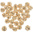 thumbnail image 2 of Miangastore 90pcs Diy Jewelry Making Beads Spacer Beads Loose Beads Inlaid with Rhinestone, 2 of 8