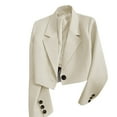 thumbnail image 2 of Clearance Sales Today Deals Prime Women's Blazers & Suit Jackets Women's Spring And Autumn Short Student All Small Suit, 2 of 4