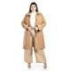 thumbnail image 1 of Abrigo recto con botones frontales Roman Fashion /Tallas Extras, 3014 (Cafe) cafe 42, 1 of 6