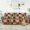 thumbnail image 5 of XYZCANDO Christmas Theme Armchair Slipcover, 1 Piece Stretch Chair Cover Armchair Cover for Living Room, 3 Seater Furniture, 5 of 6