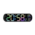 thumbnail image 1 of EDFBUYKRS Horloge à Affichage LED Fonctionnelle Horloge Murale Numérique Grande Horloge Murale Numérique Horloge Numérique Horloge Murale Horloge Murale Numérique Horloge Numérique, 1 of 3