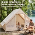 thumbnail image 6 of Inflatable Camping Tent – 420D Oxford Waterproof, Easy Setup Blow Up Tent with Hand Pump, Storage Bag, Glamping Air Cabin for 4-6 Adults, 6 of 7