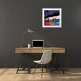 thumbnail image 3 of Marcus 20x20 White Modern Wood Framed Museum Art Print Titled - Colorful Bridge, 3 of 4