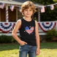 thumbnail image 6 of Avrnliq Girls American Flag Heart Print Tank Top Sleeveless Patriotic Shirt 4th of July Summer Black,Size 14 T, 6 of 8