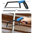 thumbnail image 4 of Hacksaw Frame Set, 12“ Hacksaw Frame, 6'' Hacksaw Frame and 10'' Mini Hacksaw, Including 8pc Extra Blades Multi-function for Metal Wood PVC Pipes, 4 of 8