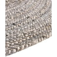 thumbnail image 3 of Indian Handwoven Braided Natural Gray Jute Round Rug, Bedroom, Entryways, Dining Room, Hallways, Kids' Rooms, Size - (7' Round), 3 of 4
