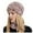 6-Pink-A, variant on Womens Hat Scarf Sets Comfy 2 Pc Trendy Knit Beanies Hat And Slouchy Neck Warmer Soft Comfy Winter Hat Scarf Sets For Ladies