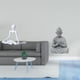 thumbnail image 2 of Figura de escritorio,Escultura abstracta de pensador para decoración de oficina y hogar.,Estatua de mono,Estatua de Buda Mono para Interiores y Exteriores Budista,Figuras en miniatura, 2 of 8