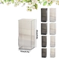 thumbnail image 3 of YardChic Clear Square Vases, Square Acrylic Vase, Flower Vase, Centerpieces Acrylic Cube Plastic Container Bulk Succulent Pots Planters for Plant Wedding Home Office Floral Decor, 9.8×4.7 Inch, 3 of 5