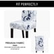 thumbnail image 4 of Nvzi Dining Chair Cover for Dining Room Set of 6 Grey Stretch Removable Washable Kitchen Parsons Chair Covers 6 Pack, Flower Pattern C, 4 of 4