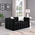 thumbnail image 2 of 2-Seater Cloud Sofa Modern Human Body Structure Upholstered Boucle Fabric Couch With Pillows For Living Room Bedroom, 2 of 9