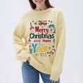 thumbnail image 2 of Maplenight Christmas Sweaters for Women Merry Christmas Knit Pullover Sweater Holiday Vacation Graphic Tops, 2 of 6