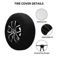 thumbnail image 2 of KLL Cool Cat With Sunglasses Pattern 14-17 inch Spare Tire Cover Universal Wheel Protector for Truck SUV Trailer Camping Rv Tire Covers-17 inch, 2 of 6