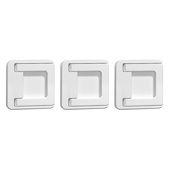 LABSERRON ABS Safety Lock Square for Home Safety 3Pcs 1.9X1.9in
