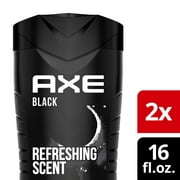 Axe Black Refreshing Long Lasting Body Wash Twin Pack, Frozen Pear and Cedarwood, 16 fl oz
