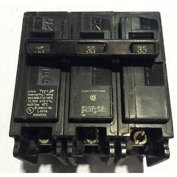 SIEMENS Q335 Breaker, 35A, 3P, 240V, Plug-In