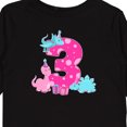 thumbnail image 4 of Inktastic Dinosaur Party-third Birthday Girls Long Sleeve Toddler T-Shirt, 4 of 5