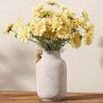 thumbnail image 3 of Ceramic Flower Vase Home Decor - 9.7 inch Large White Rustic Table Flowers Vases Living Room Bedroom Plant Decoration Farmhouse Vintage for Kitchen Shelf Office Coffee Dining Desk House Women, 3 of 16