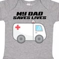 thumbnail image 4 of Inktastic My Dad Saves Lives Ambulance Boys or Girls Baby Bodysuit, 4 of 5