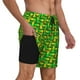 thumbnail image 2 of Balery Corn 4 Bañador para hombre, shorts de playa de secado rápido con entrepierna y forro de compresión-Medium, 2 of 6