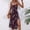 Red, variant on Women's Casual Tennis Dress for Everyday Wear Elegant Floral Split with Lace Trim and Suspender Detail Slim Waist Blue S