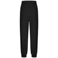 thumbnail image 4 of Fozruso Boys Casual Solid Color Pants With Drawstring Ankle And Side Pockets Comfortable Elastic Waistband For Everyday Wear School Uniform Pants Sizes 4-5 Years(Black), 4 of 5