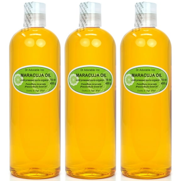 Dr. Adorable - 100% Pure Maracuja Seed Oil Organic Cold Pressed Moisturizing (Passionfruit) Oil For Face Skin Hair Anti Aging - 48 oz