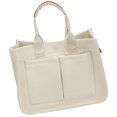 thumbnail image 1 of Handbag, Canvas Shoulder Handbag with Djustable & Removable Single Shoulder Strap Large Capacity Retro Artistic Handbag with Pockets, 1 of 7