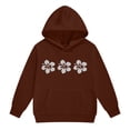 thumbnail image 5 of Hessimy Toddler Boys Girls Spring Summer 2Pcs Crewneck Long Sleeve Sweatshirt Elastic Joggers Pants Soft Sweatsuit(Brown,2-3 Years), 5 of 6