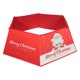 thumbnail image 2 of Christmas Tree Collar Round Design Red Plush 82X64Cm Holiday Decoration Preventing Pet Climbing 1Set, 2 of 5