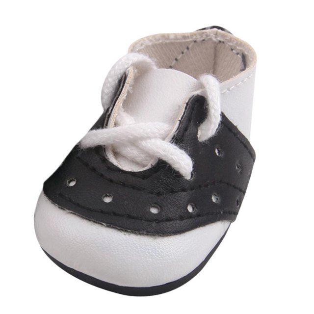 Zapatos de cuero PU Para muñecas de 14.5 pulgadas Sunnimix Negro
