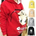 thumbnail image 1 of SweatshirtCatLoversHoodieKangarooDogPetPawPulloversCuddlePouchSweatshirtPocketAnimalEarHooded, 1 of 3