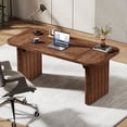thumbnail image 3 of Finmind 62-Inch Executive Desk, Large Computer Office Desk, Modern Office Desks, 3 of 7